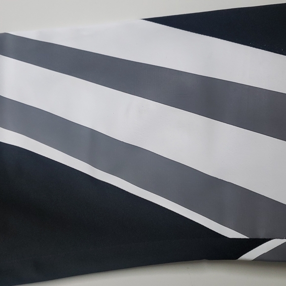 𝅺KIMBERLY C White & Black Stripe Leggings - Picture 10 of 13